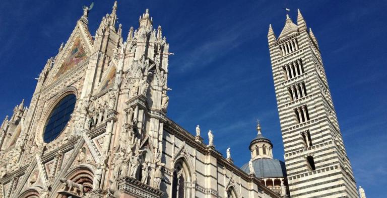 Siena in occasione della scopertura straordinaria del pavimento del Duomo